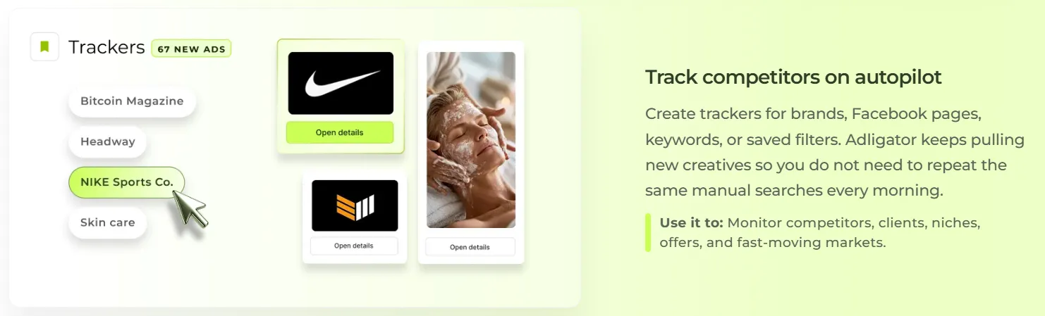 Adligator Competitor Tracking
